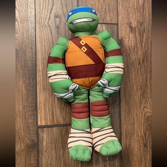 23” Leonardo Teenage Mutant Ninja Turtle TMNT Plush Pillow Stuffed Animal - Picture 2 of 3